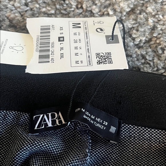 Zara dress blue slim fit pants, Size M NWT - Picture 6 of 8